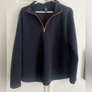 Skechers black quarter zip pullover L